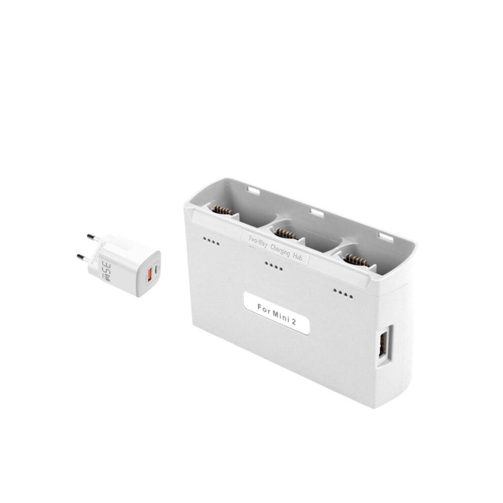 For 2/Se Battery 3 Way Charging Hub Drone Battery Charger For 2 Se/Se/4K Series Drone With 35Wpd Eu Plug 6032089491183