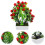 4Pcs Realistic Fake Fruit Tree Red Plastic Bonsai Indoor Decoration 10