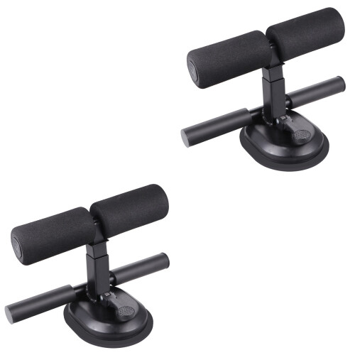 2Pcs Comfortable Black Exercise Bar for Sit-Up and Leg Muscle Training 2