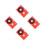 4St Interview Plastic Cassettebandjes Rood Blank 60 Minuten Opname 5