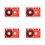 4St Interview Plastic Cassettebandjes Rood Blank 60 Minuten Opname 6