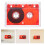 4St Interview Plastic Cassettebandjes Rood Blank 60 Minuten Opname 9