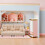White Dollhouse Mini Furniture Sofa Plush Pla Decorative Model 6