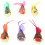 24Pièces Figurines Petits Oiseaux Décoratifs En Plumes Métal Mousse 2