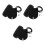 3Pcs DIY PU Handbag Making Kit Black Shoulder Bag Materials Craft Set 1