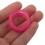 20Pièces Anneaux Silicone Rose Confortables Pour Ciseaux Coiffure Sûrs 4