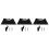 3Sets Easy Install Black Gas Cylinder Wall Bracket for Laboratory Use 4