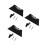3Sets Easy Install Black Gas Cylinder Wall Bracket for Laboratory Use 7