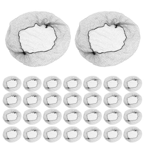 600Pcs Invisible Black Nylon Hair Nets Elastic Mesh for Women's Bun 2
