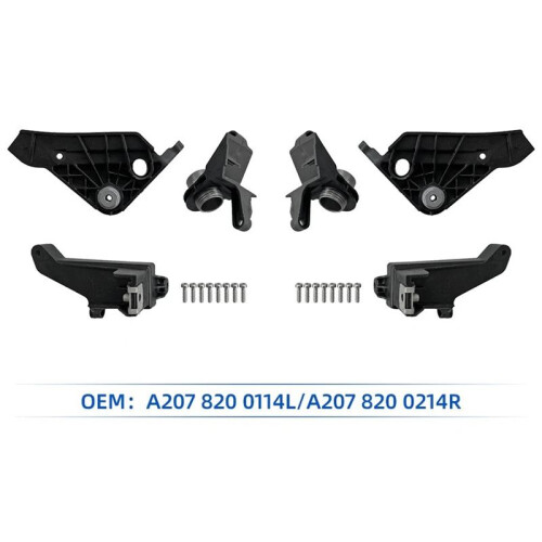 1Pair Front Headlight Bracket Repair Mount Kits for - E-CLASS W207 C207 2009-2012 A2078200114 A2078200214 2