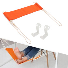 Atmungsaktives, verstellbares, tragbares Fußhängemattengrat für Büro & Zuhause Orange