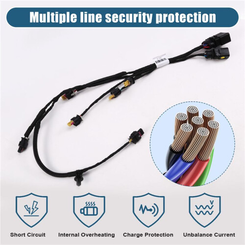 06J971082D Engine Injector Cable Wiring Harness for  CC  B6 7 Sharan  Beetle    Engine 1.8 2.0