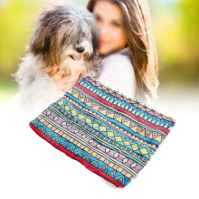 Soft Flannel Puppy Blanket 100x75cm for Dogs Cats Warm Sleeping Mat