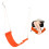Portable Orange Foot Hammock Under Desk, Adjustable & Breathable 16