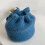 (Sky Blue) Warm Winter Beanie with Straps - Solid Color Head Warmer 1
