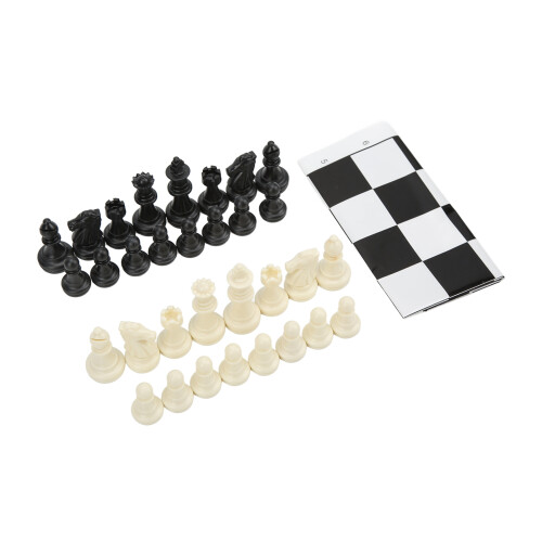 Plastik 32 Medieval-Schachset mit Brett, Standardgröße, leichtgewichtig 1