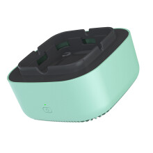 Multifunctional Smokeless Ashtray with Negative Ions, 13x13x7cm, Blue/Gray/Green
