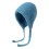 (Sky Blue) Warm Winter Beanie with Straps - Solid Color Head Warmer 7