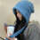 (Sky Blue) Warm Winter Beanie with Straps - Solid Color Head Warmer 8