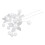 (White) Blumen Perlen Haarnadel U-Form DIY 3
