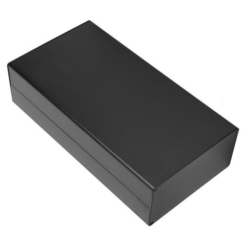 Boîtier à finition sablée, boîtier de projet en aluminium avec surface anodisée mate et conception de type divisé, construction robuste pour 1