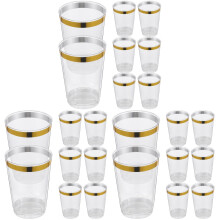 24Pièces Verres Polyvalents Pour Vin, Cocktail Jus