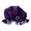 3Pièces Bonnet Satin Violet Confortable Double Couche Pour 1