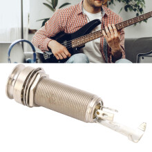 Metal Cylinder 1/4 Inch Guitar Bass Barrel Jack Noise Reduction Output Socket