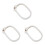 3Pcs Beige Embroidery Hoops ABS Plastic Durable Craft Frames 1