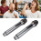 2pcs Wireless Microphone Set, 50-100m Range, LED Display, Grey 1
