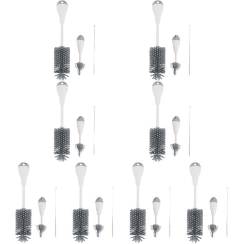 24Pièces Brosse Nettoyage Long Silicone 2