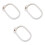 3Pcs Beige Embroidery Hoops ABS Plastic Durable Craft Frames 3