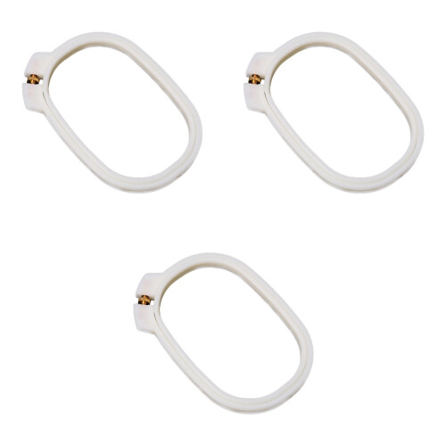 3Pcs Beige Embroidery Hoops ABS Plastic Durable Craft Frames 2