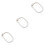 3Pcs Beige Embroidery Hoops ABS Plastic Durable Craft Frames 5