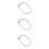 3Pcs Beige Embroidery Hoops ABS Plastic Durable Craft Frames 8