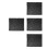 4Pcs Black Cloth Splashproof Covers for Billiard Pool Table Protection 7