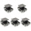 5Pcs Keyless Push Button Latches Plastic Zinc Alloy for Cupboards 1