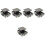 5Pcs Keyless Push Button Latches Plastic Zinc Alloy for Cupboards 3