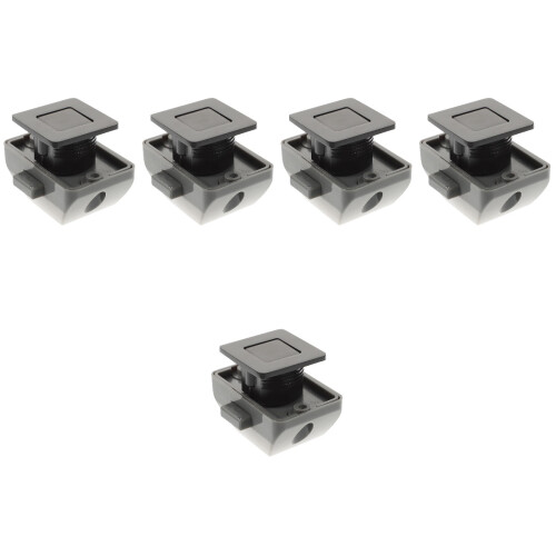 5Pcs Keyless Push Button Latches Plastic Zinc Alloy for Cupboards 2
