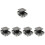 5Pcs Keyless Push Button Latches Plastic Zinc Alloy for Cupboards 4