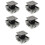 5Pcs Keyless Push Button Latches Plastic Zinc Alloy for Cupboards 6