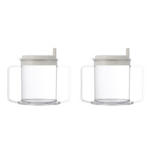 2Pièces Double Anse En Durable Pour Boissons