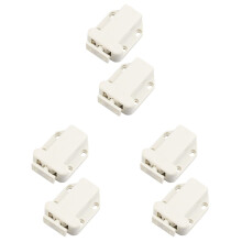 6 Pcs White Cupboard Door Closer