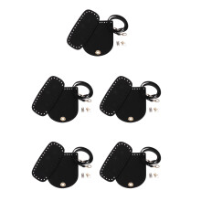 5Pcs Black PU DIY Handbag Making Kit Shoulder Purse Craft Set