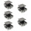 5Pcs Keyless Push Button Latches Plastic Zinc Alloy for Cupboards 10