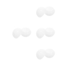 4Pcs White Scent Balls for Dog Agility & Nosework Training Kit