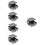 5Pcs Keyless Push Button Latches Plastic Zinc Alloy for Cupboards 11