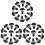300Sets Black Plastic Toy Eyes Durable Decorative Artificial Eyes 1