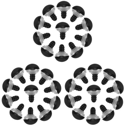 300Sets Black Plastic Toy Eyes Durable Decorative Artificial Eyes