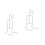 2Pcs Long- Iron Coffee Cup Stand Hanging Organizer 5